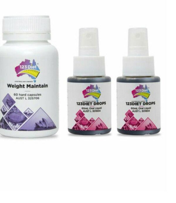 123 DIET®   2 DROPS (BERRY)  &  1 Maintain